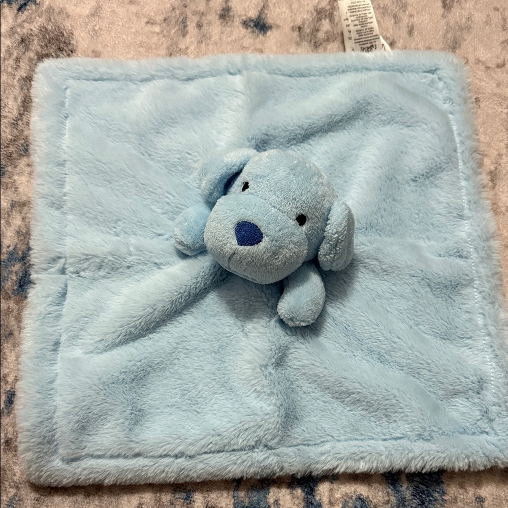 Baby Essentials Cozy Blue Puppy Blanket